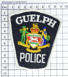 Canadees Guelph Police embleem  - 10 x 9 cm - origineel