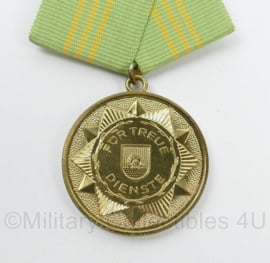 DDR NVA Polizei für treue Dienste medaille im Gold - origineel