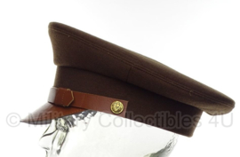 US Enlisted manschappen visor cap groen voor class A uniform - beste kwaliteit - 59 tm. 61 cm.