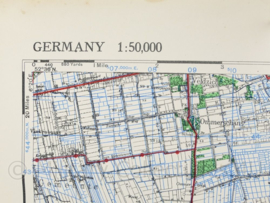 Wo2 Britse War Office Stafkaart van Almelo  uit 1945 - Schaal 1:50000 -  60 x 75 cm - origineel