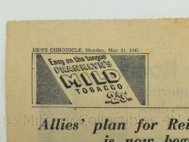 News Chronicle krant - May 21, 1945 - origineel