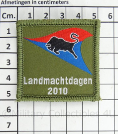 KL Landmacht borst embleem Landmachtdagen 2010 43 Gemechaniseerde brigade - met klittenband - afmeting 5 x 5 cm - origineel
