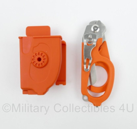 Tactical Multi Function Scissors Rescue Tool Reddingsschaar met oranje houder - nieuw