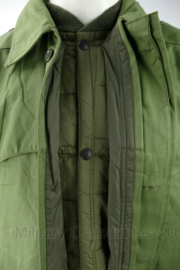 Italiaanse leger parka met voering groen - maat 48R - nieuw - origineel