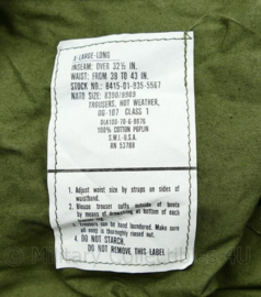 US Army Vietnam oorlog Jungle trouser utility hot weather OG507 3rd pattern - Xlarge-long - gedateerd 1970 - nieuw maar heeft scheurtje - origineel