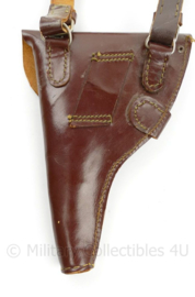 Bruin schouderholster met draagriem  - origineel