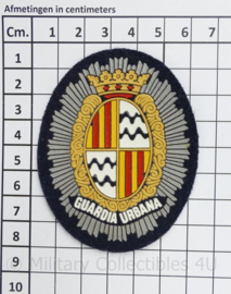 Spaanse Politie Guardia Urbana embleem - 8 x 6 cm - origineel