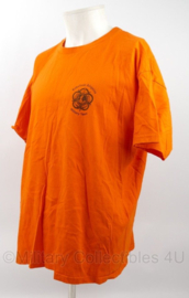 KL Nederlandse leger Netherlands Delegation Military Team Conseil international du sport militaire t-shirt oranje - maat Extra Large - nieuw - origineel
