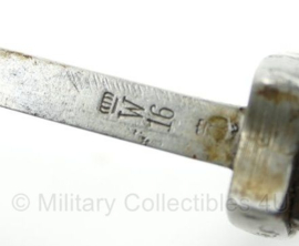 WO1 Duitse M1898/05 KURZ 1916 G98 bayonet ingekort - met schede en koppelschuh - Waffenfabrik Mauser AG Oberndorf - origineel