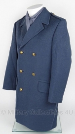 Klu Luchtmacht blauwe mantel wol half lang - 1975 - maat 47 (valt ruim) - origineel