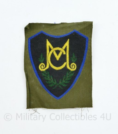 KL DT embleem tot 2000  MC Militaire Colonne - ongevouwen - 8 x 6 cm - origineel