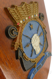 KM Koninklijke Marine wandbord Hr. Ms. Soemba - 19 x 14 x 1½ cm - origineel