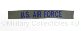 USAF US Air Force borst naamlint  - 21 x 3 cm - origineel