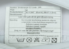 Politie Hoes kogelwerend vest  LEEG maat Small / Medium - origineel