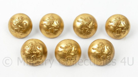 Belgische leger knopen set van 8 stuks - 28 mm - origineel