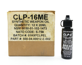 US Army flesje  CLP 16ME synthetic multi purpose weapon oil with PTFE voor wapenonderhoud - inhoud 20 ml - nieuw - origineel