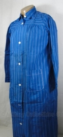Patienten hemd donkerblauw en wit gestreept nieuw- maat 40 - origineel