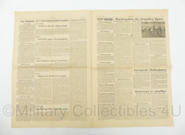 WO2 Duitse krant Bayerischer Tag 22 september 1945 - 47 x 32 cm - origineel