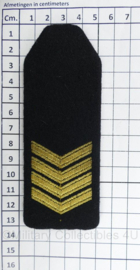 KMARNS en Marine epauletten Sergeant Majoor- 13 x 5 cm - origineel
