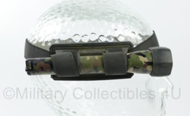 KL Nederlandse leger zaklamp met hoofdband - gebruikt - 15 x 3 cm - origineel
