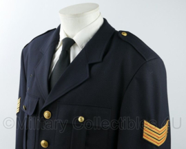 Donkerblauwe Nederlandse Brandweer tuniek uniform jas met broek Hoofdbrandwacht - maat 50 - nieuw - origineel