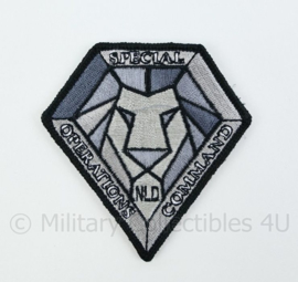 KL Nederlandse leger NLD SOCOM Netherlands Special Operations Command embleem - met klittenband - 8 x 8,5 cm