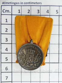 Defensie Juliana periode Trouwe dienst Medaille in zilver  - 6 x 4 cm - origineel