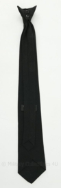 Cliptie stropdas zwart polyester