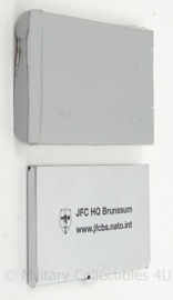 Allied Joint Force Command JFC HQ Brunssum Visitekaartjes houder - geschenk - afmeting 9,5 x 6 cm - origineel