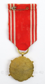 Poolse medaille 20 jaar trouwe dienst - afmeting 4 x 10,5 cm - origineel