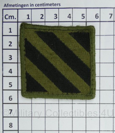 US Army subdued 3rd  Infantry Division Patch - 5,5 x 5,5 cm - origineel