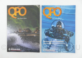 Korps Mariniers tijdschriften SET Qua Patet Orbis QPO 2017 - 29,5 x 21 x 1 cm - origineel
