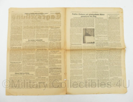 WO2 Duitse krant Frankische Tageszeitung nr. 223 23 september 1943 - 47 x 32 cm - origineel