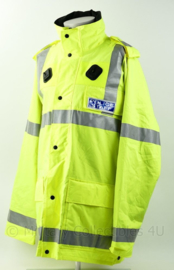 Britse Politie Police  POLICE STAFF fluor geel jack met portofoonhouders -  maat XL - origineel