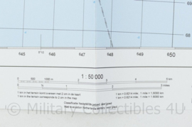 Defensie stafkaart 10 West Sneek M733 - schaal 1 : 50.000 -57 x 83 cm - origineel