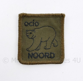 Defensie borst embleem  OCIO Noord - met klittenband - 5 x 5 cm - origineel