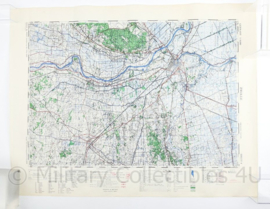 Wo2 Britse War Office Stafkaart van Zwolle uit 1945 - Schaal 1:50000 -  60 x 75 cm - origineel