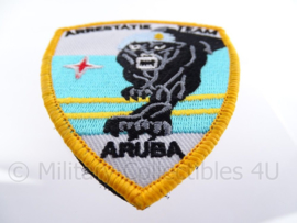 Arrestatieteam Aruba embleem - met klittenband - afmeting 8 x 9 cm