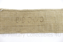 Net Naoorlogse Wo2 Britse P37 Koppel khaki 1946 - messing gespen - 89 x 5,5 cm - origineel