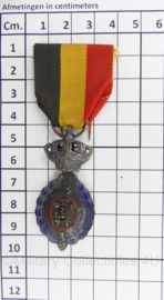 Belgische leger Ereteken van de Arbeid medaille 2e klasse zilver - 9 x 3,5 cm - origineel