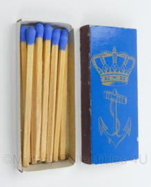 KM Koninklijke Marine lucifers in doosje met logo - 6 x 2,5 cm - origineel