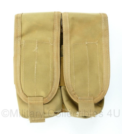 KL Nederlandse leger en Korps Mariniers MOLLE double Diemaco magazijntas - Profile Equipment - Coyote - 17 x 17 x 4 cm - origineel