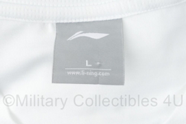 KL Defensie sport shirt korte mouw - merk Li-ning - maat Medium - gedragen - origineel