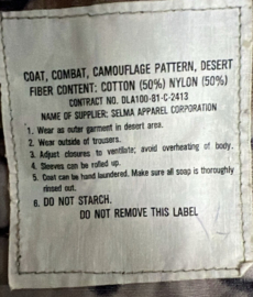 US Army 101st Airborne Sinaï Missie desert camo uniform met lange mouw - maat Medium-Regular - origineel