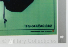 Defensie instructie sheet Antitankbrisantgranaatpatroon lichtspoor met lanceerinrichting - 29,5 x 21 cm - oriigneel