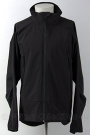 Militaire softshell jas zwart - ongedragen - maat XL - origineel