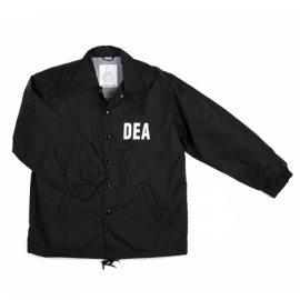 Windjack met opdruk DEA Drug Enforcement Administration - zwart