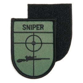 Sniper uniform arm embleem stof - met klitteband - 8,3 x 6,2 cm.
