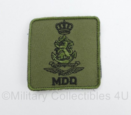 KL Nederlandse leger Defensie MDD Maatschappelijke Dienst Defensie borstembleem - met klittenband - 5 x 5 cm - origineel