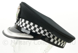 British Police officer cap voor hogere rangen met zilveren band Semper Vigilo - maat 58 - licht gebruikt - origineel
